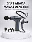 Titreşimli Şarjlı Masaj Aleti 3in1 Fonksiyonel Çok Amaçlı Model Yeni Nesil - 1