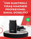 Abs Gövdeli Süper İnce Elektrikli Sakal Kesici – 45 Dk Kablosuz Kullanım, Yanak Makası Dahil - 1