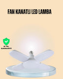 Yüksek Işık Güçlü Led Ampül 4 Kollu Katlanır Pervane Tasarım - 1