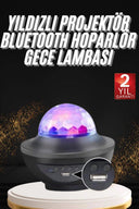 Dönen Işıklı Disko Topu Projektör Müzik Çalarlı Disco Speaker - 1