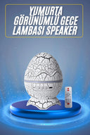 Bluetooth Hoparlör Dinozor Yumurtası Gece Masa Lambası Projektör - 1