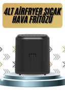 4l Airfryer Hazneli Hava Fritözü Yağsız Fritöz Taşınabilir Fırın İşlevi Gören Pratik - 1