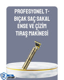 Lcd Ekranlı Şarjlı Tıraş Makinesi Erkek Saç Sakal Kesme - 1