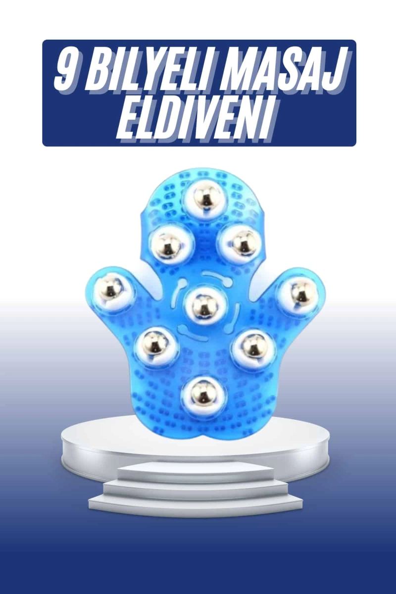 Masaj Aleti El Şeklinde Omuz Bacak Bilyeli Masaj Eldiveni El Şekilli
