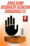 Kumandalı El Led Araba İçi 4 Farklı Mod El Orta Parmak Led - 1