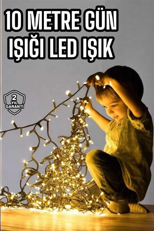 10 Metre Şerit Led Gün Işığı Led Işık Süsleme Parti Malzemesi Konsept