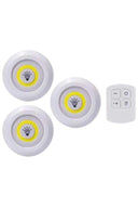 Led Lamba 3'lü Uzaktan Kumandalı Yapışkanlı - 4