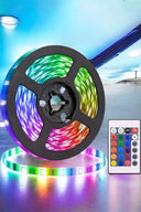 5 Metre Şerit Led Rgb Işıklı Kumandalı Güç Adaptörü Her Ortama Uygun - 1
