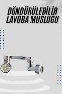 Dönebilen Musluk Başlığı Akrobat Mutfak Banyo Musluk Ucu Başlığı Oynar Başlıklı - 2