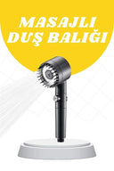Duş Başlığı Yüksek Basınçlı Masaj Taraklı 3 Kademeli - 2