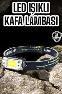 Kamp Feneri Balıkçı Feneri Başlıklı Suya Dayanıklı Kafa Lambası - 2