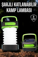 Led Lamba Kamp Lambası Hafif Taşınabilir Şarj Süreli Akordeon El Fenerli - 2
