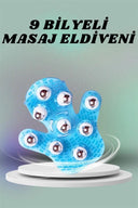 9 Bilyeli El Şeklinde Omuz Bacak Masaj Aleti Masaj Eldiveni Giyilebilir Plastik Vücut Sıkılaştırıcı - 2
