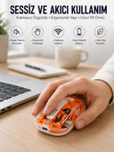 Kablosuz Mouse Fare 5.0 Bluetooth Bağlantılı Usb Girişli Yeni Nesil - 1