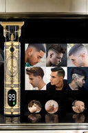 Tıraş Makinesi Şarjlı Profesyonel Saç Kesme Makinesi Gold Çizik Tıraş - 3