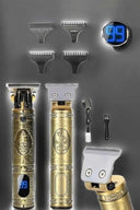 Tıraş Makinesi Şarjlı Profesyonel Saç Kesme Makinesi Gold Çizik Tıraş - 4