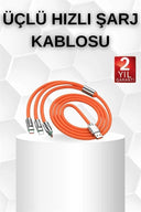 Android Ve İos Uyumlu 180 Derece Type-c Şarj Kablosu Yeni Nesil - 2