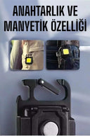 Anahtarlık Çok Amaçlı Mıknatıslı Taşınabilir Işık Led Şarjlı - 1