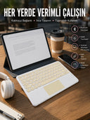 Touchpad Uyumlu Bluetooth Klavye Slim Kablosuz Wifi Q Klavye - 1
