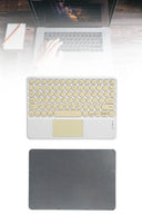 Touchpad Tüm Cihazlara Uyumlu Bluetooth Klavye Touchpad Slim Kablosuz Wifi Q Klavye - 3