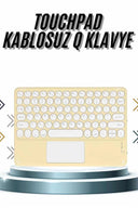 Android Ve İos Uyumlu Bluetooth Klavye Touchpad Slim Kablosuz Wifi Q Klavye - 2