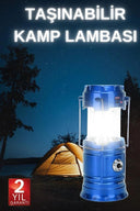 Büyük Boy Güneş Enerjili Kamp Feneri Işıldak Lamba Usb Şarjlı - 2