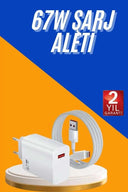 67w Hızlı Şarj Yüksek Voltaj Korumalı Type C Şarj Adaptörü - 2