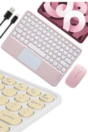 Bluetooth Touchpad Klavye 10.9 İnch Kablosuz Wifi Q Klavye Slim - 4