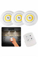 Dolap Işığı Mutfak Rafı Işığı Uzaktan Kumandalı 3 Lü Spot Led Lamba - 1