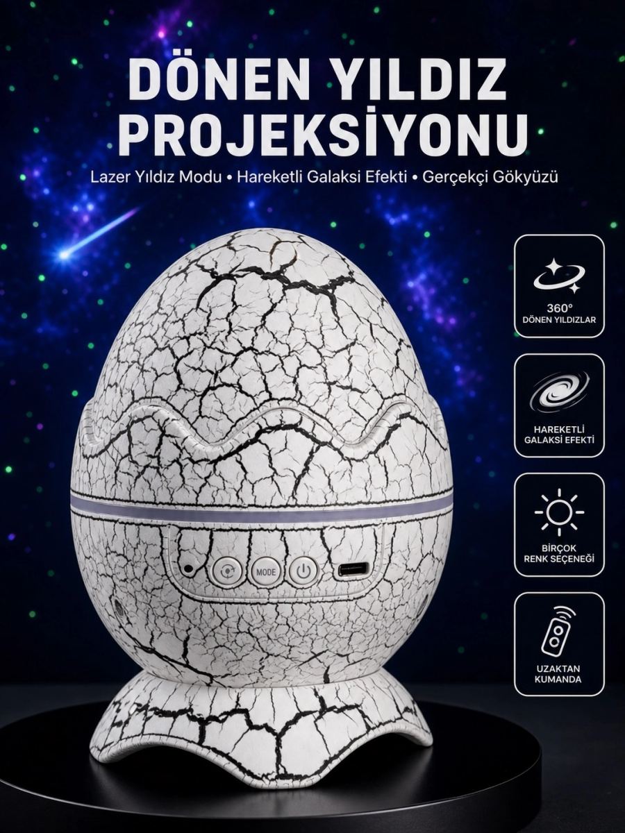 Dinazor Yumurta Gece Lambası