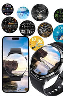 Amoled Ekran Metal Deri Silikon Kordonlu Uyku Ve Sağlık Takibi - 4