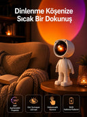 180 Derece Dönebilen Astronot Masa Ve Gece Lambası Projektör - 1