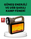 Güneş Enerjili Alev Efektli Lamba – Cob Teknolojili, Dış Mekan Aydınlatma - 1