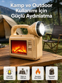 Alev Efektli Güneş Enerjili Lamba – Su Geçirmez - 1