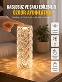 Yeni Nesil Modern Kristal Masa Ve Gece Lambası Dokunmatik Renk Değiştirebilen - 1
