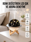 Hava Nemlendirici Led Işıklı Gece Lambası Yıldız Görünümlü Renk Değiştiren - 1