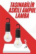 Şarjlı Aydınlatma Ampul Tasarımlı Ambians Işık Askılı Kamp Lambası - 2