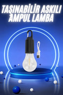 Taşınabilir Şarjlı Led Ampul Askılı Lamba Kamp Bahçe Lambası - 2