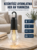 3 Farklı Mod Led'li Şarjlı Asma Kancalı Kamp Lambası Taşınabilir Ampul - 1