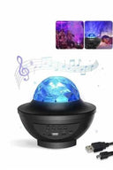 Masa Ve Gece Lambası Renkli Projektör Işıklı Disko Topu Bluetooth Hoparlör - 1
