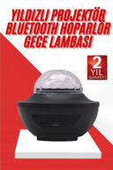 Masa Ve Gece Lambası Renkli Projektör Işıklı Disko Topu Bluetooth Hoparlör - 2