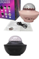 Dönen Işıklı Disko Topu Projektör Müzik Çalarlı Disco Speaker - 1