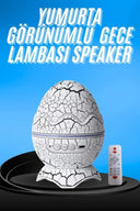 Gece Lambası Yumurta Işık Speaker Yeni Nesil Dinozor Yumurtası Görünümlü - 2