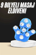 Selülit Giderici Masaj Eldiveni 9 Bilyeli Palm Masaj Eldiven Tam Vücut - 2