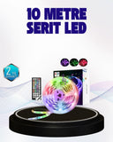 Bluetooth Kontrollü Smart Şerit Led 10m Sese Duyarlı Rgb Aydınlatma - 1