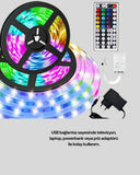 Bluetooth Kontrollü Smart Şerit Led 10m Sese Duyarlı Rgb Aydınlatma - 4