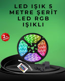 Pratik Kurulumlu 5 Metre Kumandalı Şerit Led - 1