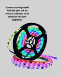 Pratik Kurulumlu 5 Metre Kumandalı Şerit Led - 3