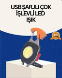 Usb Şarjlı Mini Led Anahtarlık Fener - 1