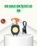 Çok İşlevli Usb Şarjlı Anahtarlık Fener - 1